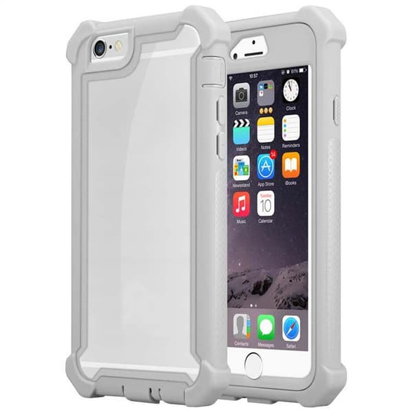 iPhone 6 / 6S Skal 2-i-1 Fodral Skal M obilskydd med TPU-silikonkant och akrylbaksida