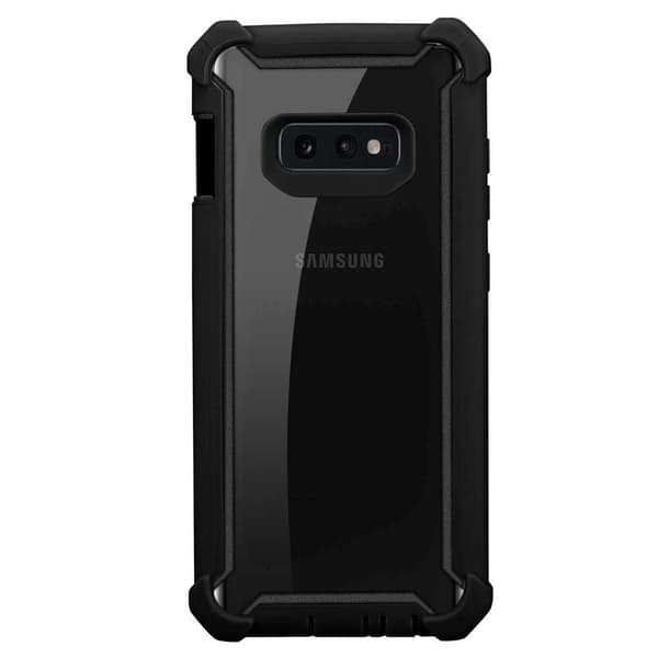 Samsung Galaxy S10e Suojakuori Suojakotelo 2-in-1 jossa on TPU-silikonireuna ja akryylilasinen takapuoli
