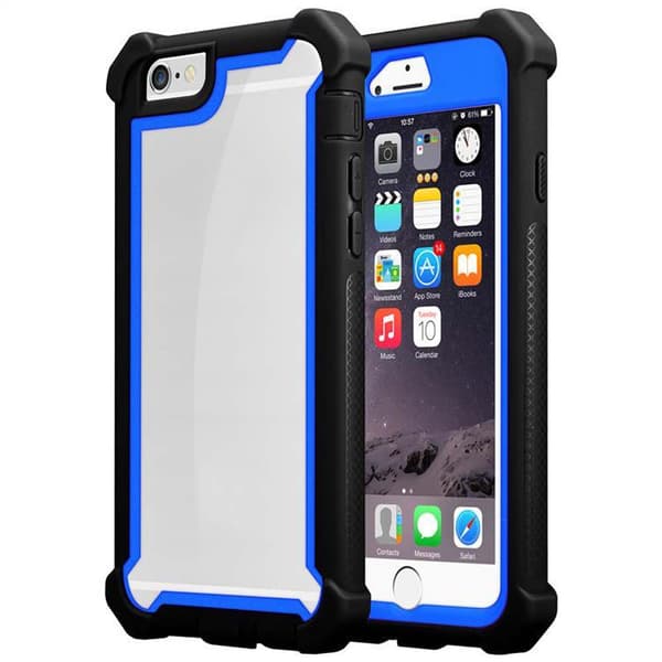 iPhone 6 PLUS / 6S PLUS Skal 2-i-1 Fodral Skal M obilskydd med TPU-silikonkant och akrylbaksida