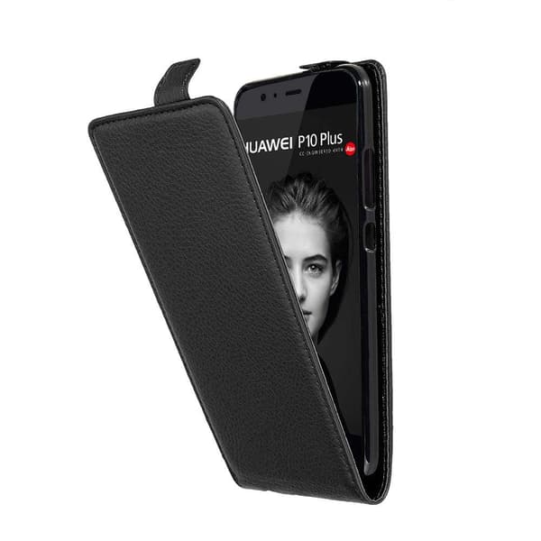 Deksel til Huawei P10 PLUS Flip Etui laget av strukturert kunstskinn
