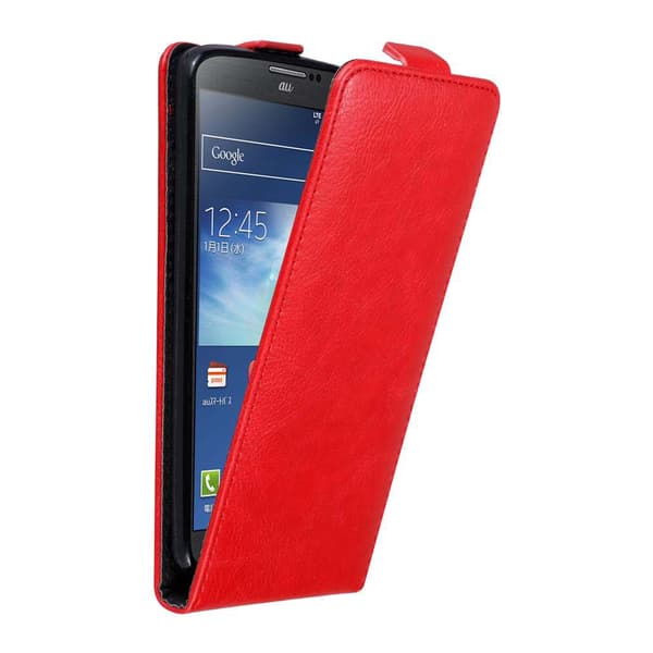 Samsung Galaxy NOTE 3 Pungetui Flip Cover () ÆBLE RØD