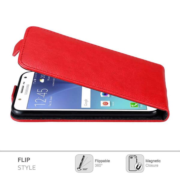 Skyddsfodral för Samsung Galaxy J7 2015 Fodral Skal i flipdesign med magnetisk stängning Case Cover