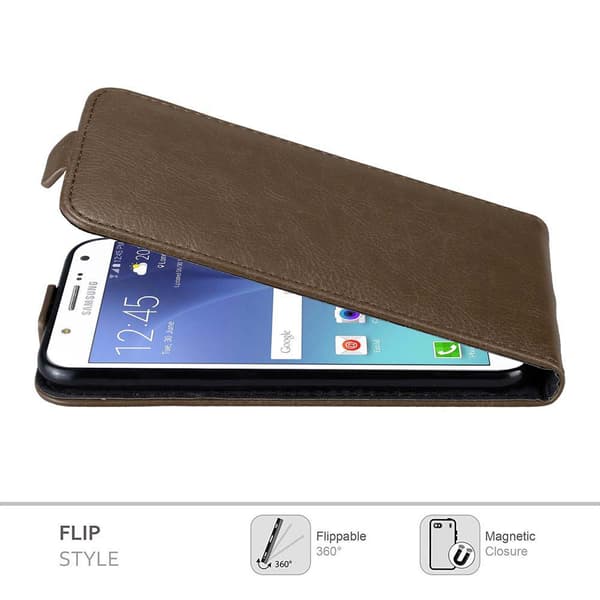 Skyddsfodral för Samsung Galaxy J7 2015 Fodral Skal i flipdesign med magnetisk stängning Case Cover