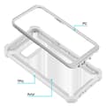 Miniatyrbilde 8 av 8: Deksel for Samsung Galaxy S8 2-i-1 beskyttelsesdeksel med TPU-silikonkant og bakside av akrylglass