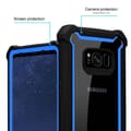 Miniatyrbilde 3 av 8: Deksel for Samsung Galaxy S8 2-i-1 beskyttelsesdeksel med TPU-silikonkant og bakside av akrylglass