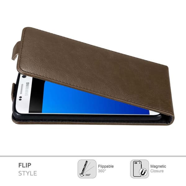 Deksel til Samsung Galaxy S7 Flip Etui med magnetisk lukking