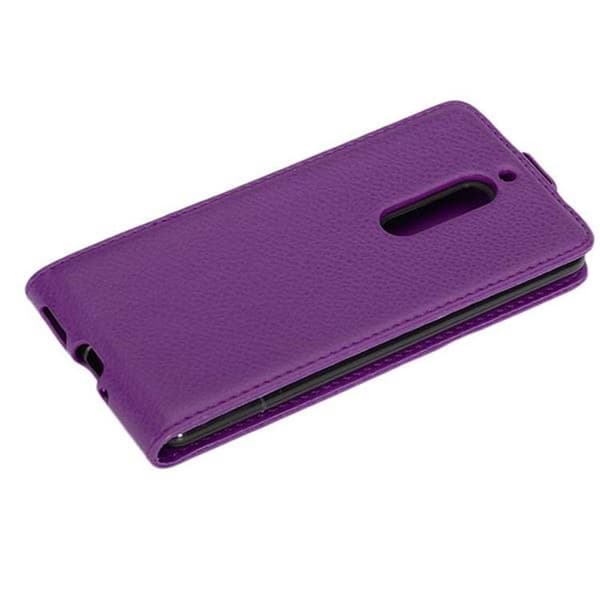 Nokia 5 2017 Suojakotelo Suojakuori Lompakkokotelo Matkapuhelinkotelo flip-muotoilulla, joka on valmistettu sileästä keinonahasta