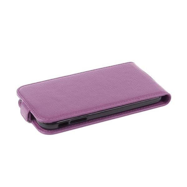 Deksel til iPhone X / XS Flip Etui laget av strukturert kunstskinn
