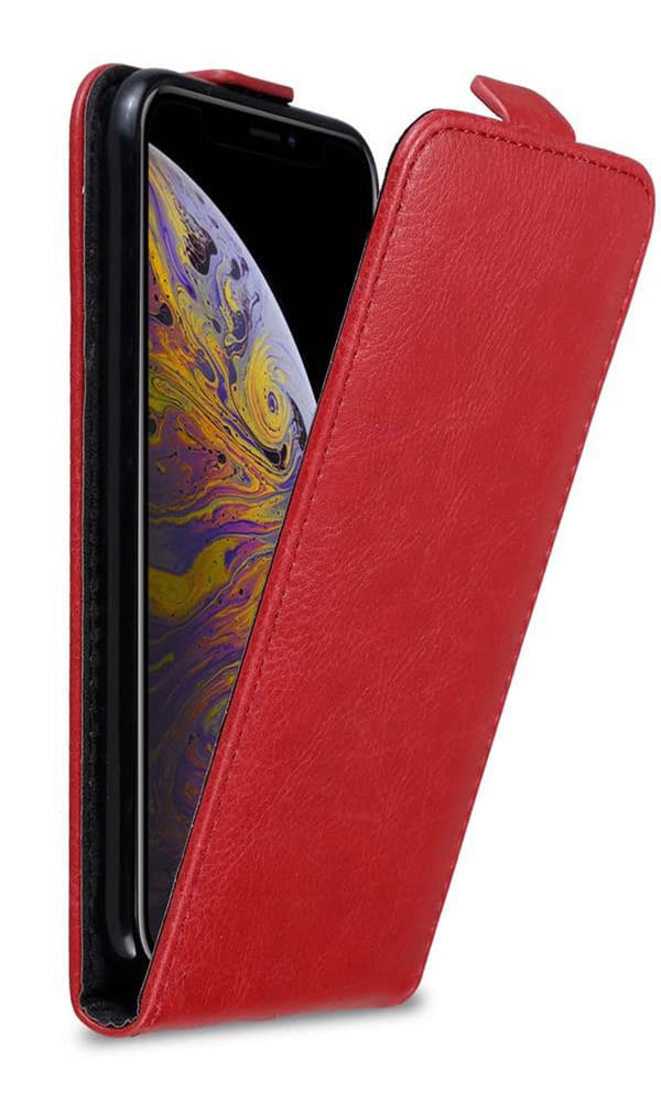 iPhone XS MAX Pungetui Flip Cover () ÆBLE RØD