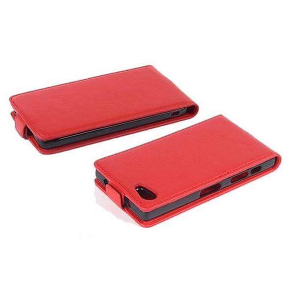 Skyddsfodral för Sony Xperia Z5 COMPACT Fodral Skal Mobilskydd i flipdesign av texturerat konstläder Case Cover