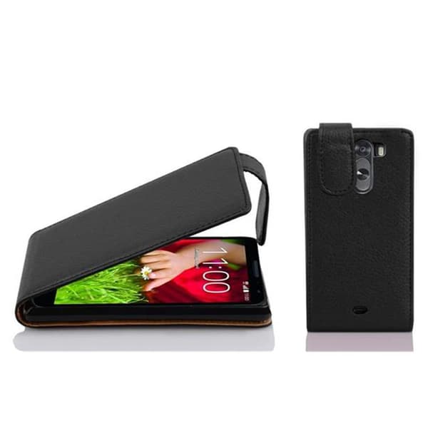 Deksel til LG G2 MINI Flip Etui laget av strukturert kunstskinn