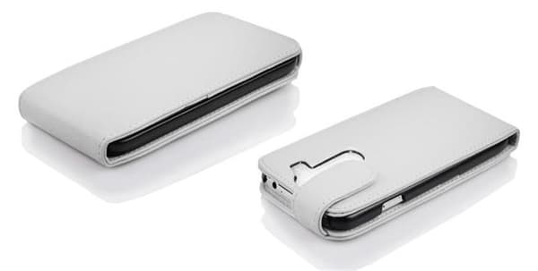 Deksel til LG G2 MINI Flip Etui laget av strukturert kunstskinn