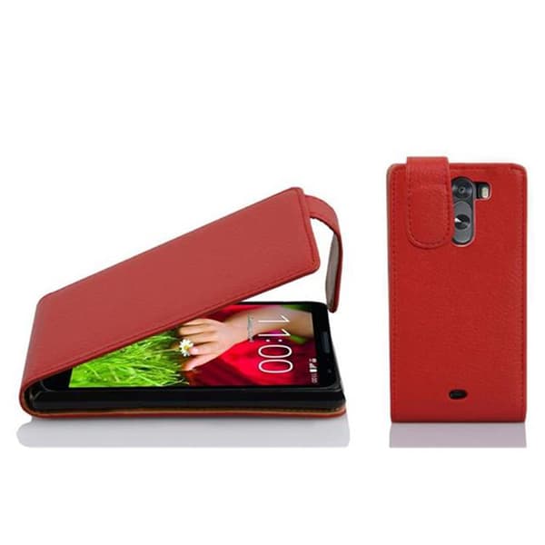 Deksel til LG G2 MINI Flip Etui laget av strukturert kunstskinn