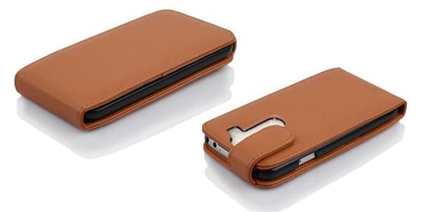 Deksel til LG G2 MINI Flip Etui laget av strukturert kunstskinn