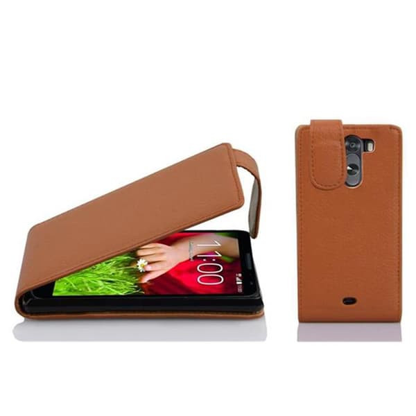 Deksel til LG G2 MINI Flip Etui laget av strukturert kunstskinn