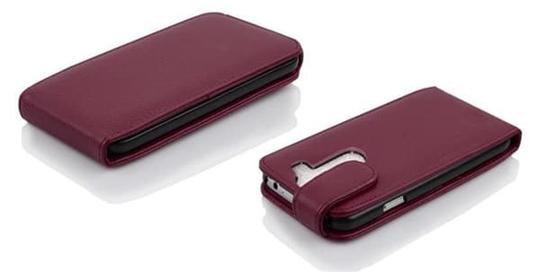 Deksel til LG G2 MINI Flip Etui laget av strukturert kunstskinn