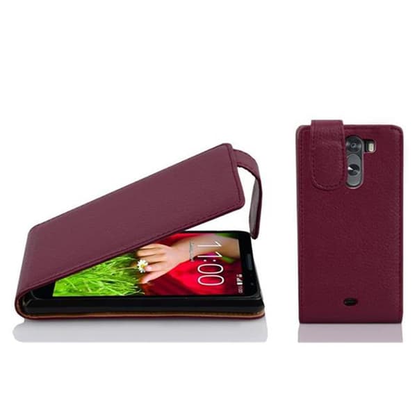Deksel til LG G2 MINI Flip Etui laget av strukturert kunstskinn