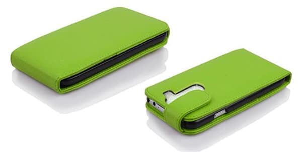 Deksel til LG G2 MINI Flip Etui laget av strukturert kunstskinn