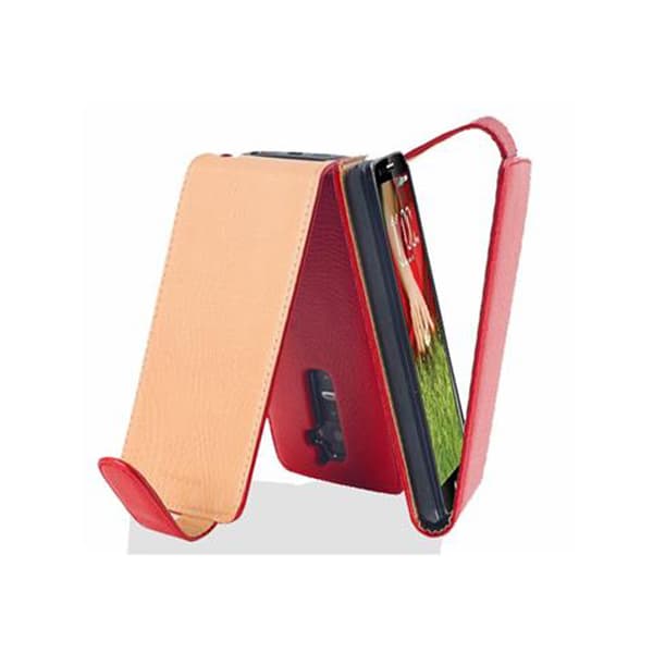 Skyddsfodral för LG G2 Fodral Skal Mobilskydd i flipdesign av texturerat konstläder Case Cover