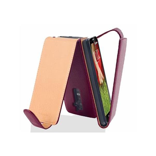Skyddsfodral för LG G2 Fodral Skal Mobilskydd i flipdesign av texturerat konstläder Case Cover