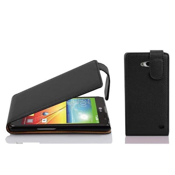 Deksel til LG L70 (1. SIM) Flip Etui laget av strukturert kunstskinn