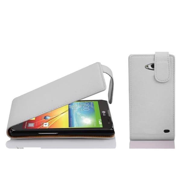 Deksel til LG L70 (1. SIM) Flip Etui laget av strukturert kunstskinn