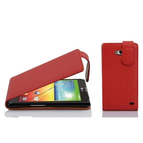 Deksel til LG L70 (1. SIM) Flip Etui laget av strukturert kunstskinn