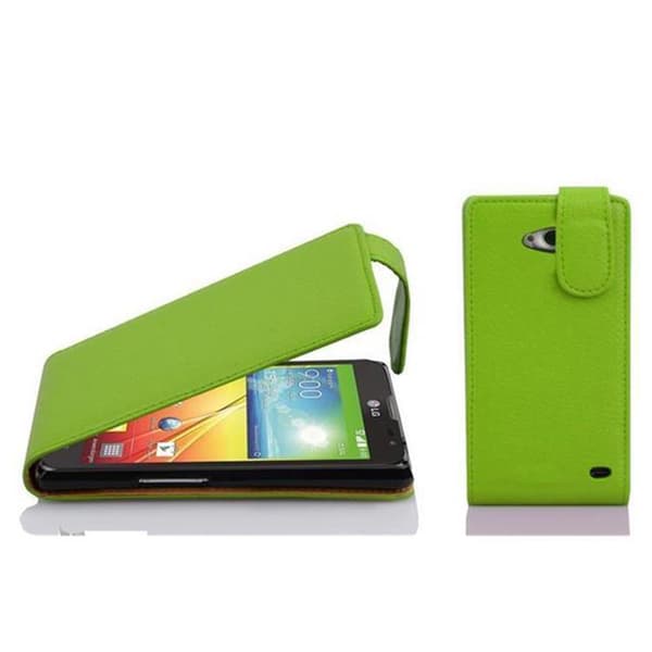 Deksel til LG L70 (1. SIM) Flip Etui laget av strukturert kunstskinn