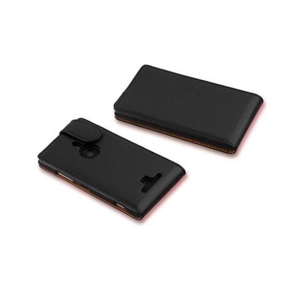 Nokia Lumia 925 Suojakotelo Suojakuori Lompakkokotelo Matkapuhelinkotelo flip-muotoilulla, joka on valmistettu sileästä keinonahasta