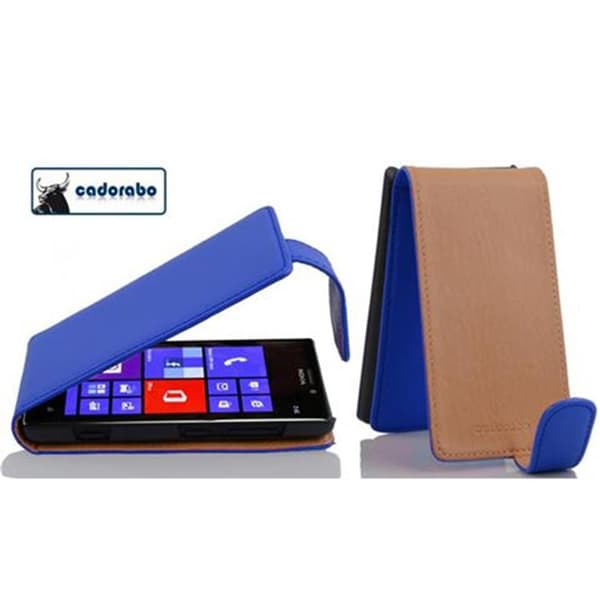 Nokia Lumia 925 Suojakotelo Suojakuori Lompakkokotelo Matkapuhelinkotelo flip-muotoilulla, joka on valmistettu sileästä keinonahasta