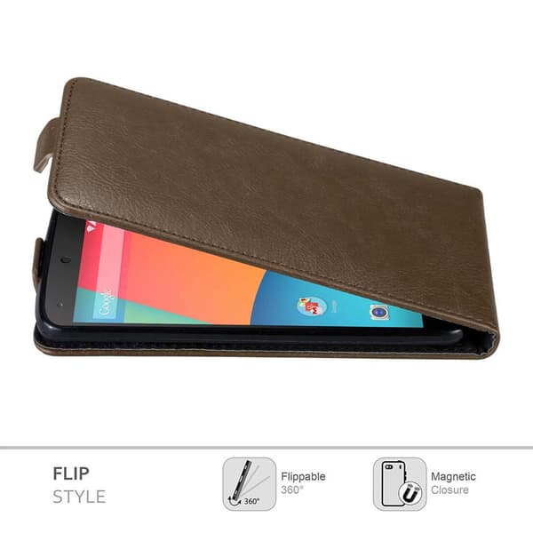 LG Google NEXUS 5 Suojakotelo Suojakuori Lompakkokotelo Matkapuhelinkotelo flip muotoilu magneettisuljenta