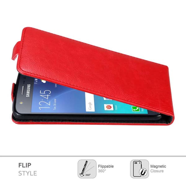 Deksel til Samsung Galaxy J5 2015 Flip Etui med magnetisk lukking