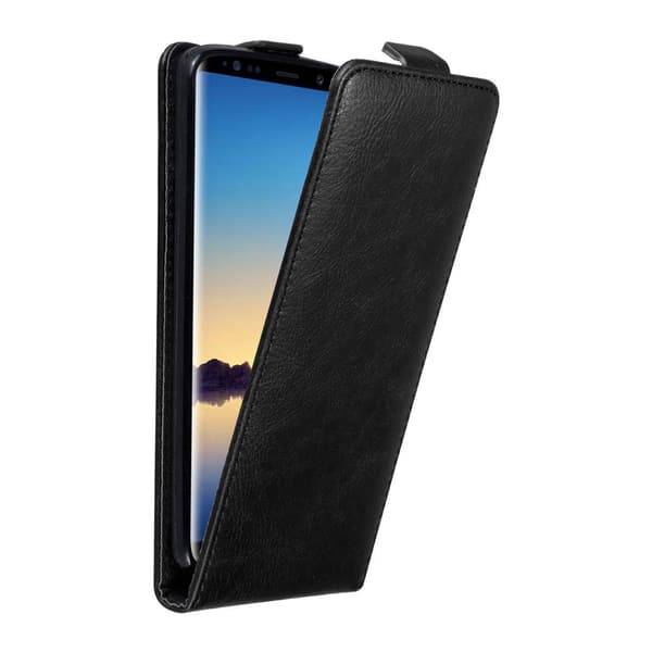 Deksel til Samsung Galaxy NOTE 8 Flip Etui med magnetisk lukking NATTSORT