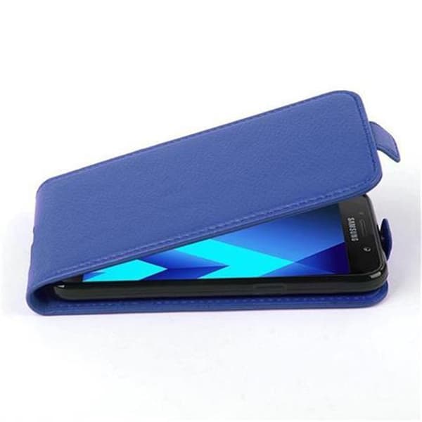 Deksel til Samsung Galaxy A3 2017 Flip Etui laget av strukturert kunstskinn KONGENS BLÅ