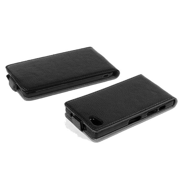 Deksel til Sony Xperia Z5 PREMIUM Flip Etui laget av strukturert kunstskinn
