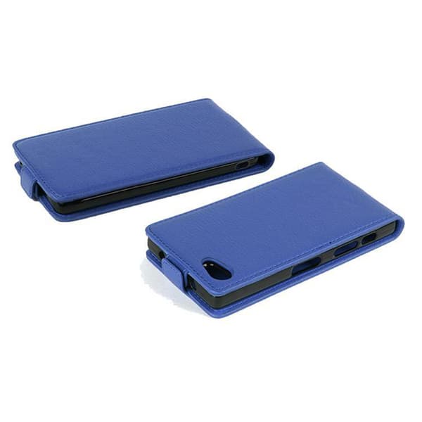Deksel til Sony Xperia Z5 PREMIUM Flip Etui laget av strukturert kunstskinn