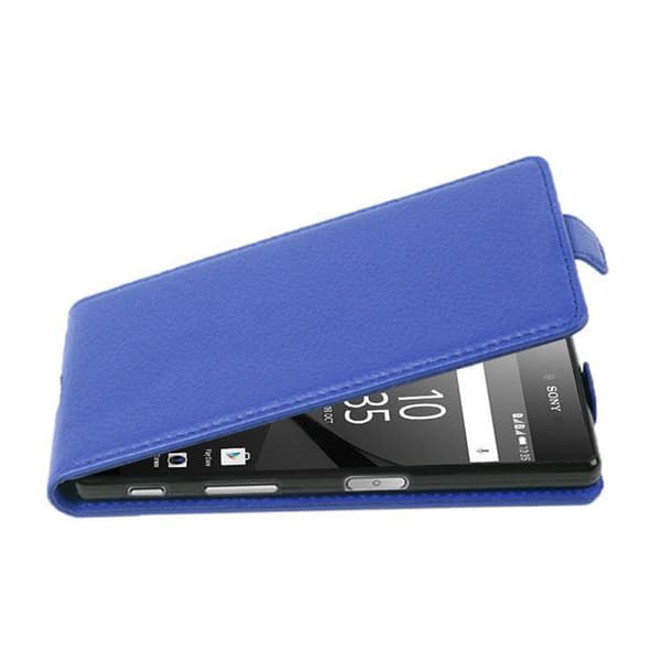 Deksel til Sony Xperia Z5 PREMIUM Flip Etui laget av strukturert kunstskinn