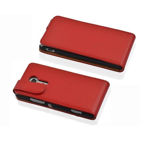 Skyddsfodral för Sony Xperia SP Fodral Skal Mobilskydd i flipdesign av texturerat konstläder Case Cover