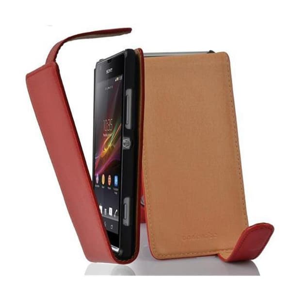 Skyddsfodral för Sony Xperia SP Fodral Skal Mobilskydd i flipdesign av texturerat konstläder Case Cover