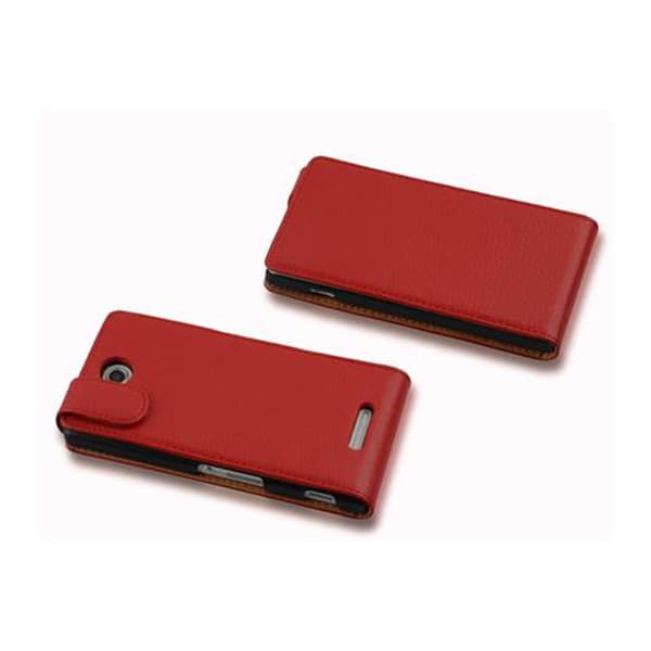 Skyddsfodral för Sony Xperia C Fodral Skal Mobilskydd i flipdesign av texturerat konstläder Case Cover