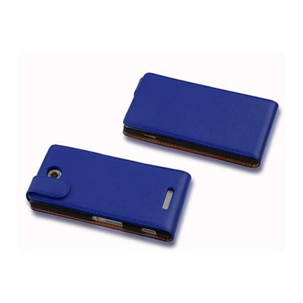 Skyddsfodral för Sony Xperia C Fodral Skal Mobilskydd i flipdesign av texturerat konstläder Case Cover