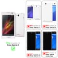 Miniatyrbild 2 av 3: Skyddsfodral för Sony Xperia C Fodral Skal Mobilskydd i flipdesign av texturerat konstläder Case Cover