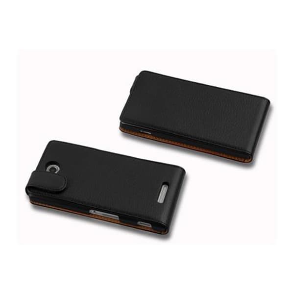 Skyddsfodral för Sony Xperia C Fodral Skal Mobilskydd i flipdesign av texturerat konstläder Case Cover