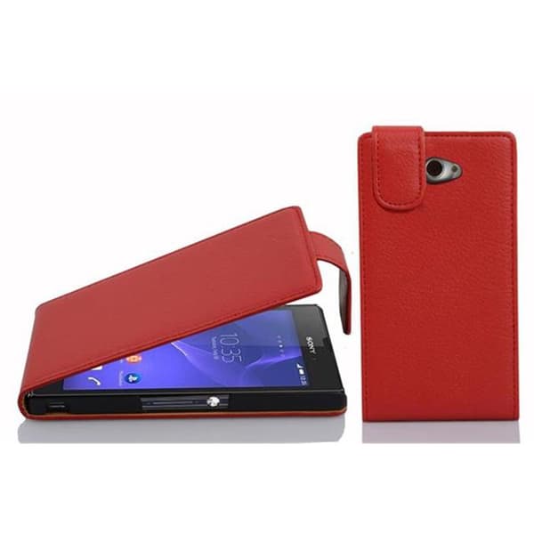 Sony Xperia M2 / M2 AQUA Suojakotelo Suojakuori Lompakkokotelo Matkapuhelinkotelo Teksturoidusta keinonahasta valmistettu flip-muotoiltu suojakotelo