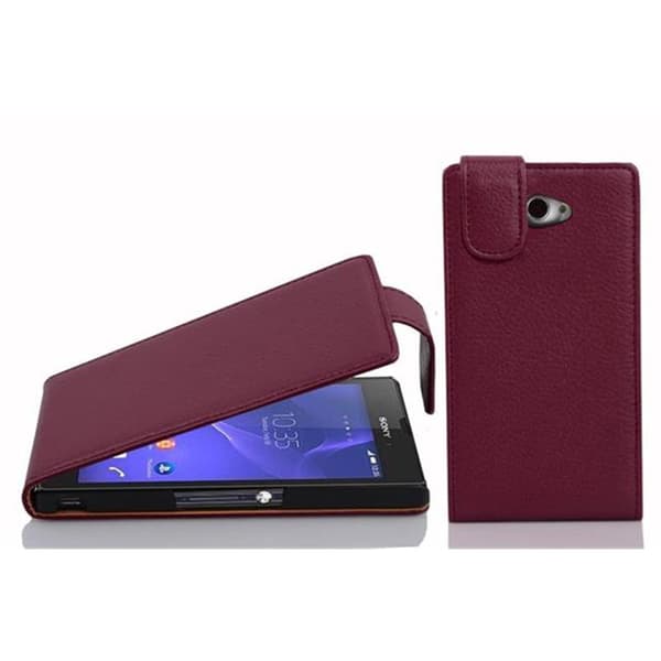 Sony Xperia M2 / M2 AQUA Suojakotelo Suojakuori Lompakkokotelo Matkapuhelinkotelo Teksturoidusta keinonahasta valmistettu flip-muotoiltu suojakotelo