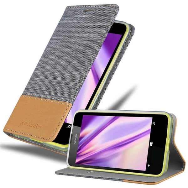 Nokia Lumia 630 / 635 Skal Plånboksfodral med magnetisk stängning, ståfunktion och kortficka