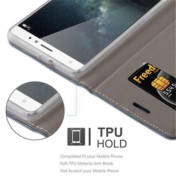 Huawei MATE S Suojakotelo Suojakuori Lompakkokotelo Matkapuhelinkotelo jossa magneettisuljenta, jalusta-toiminto ja korttitasku