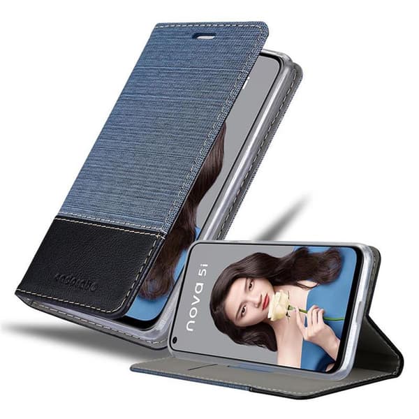 Deksel til Huawei NOVA 5i / P20 LITE 2019 Lommebokdeksel med magnetisk lukking, stativfunksjon og kortlomme