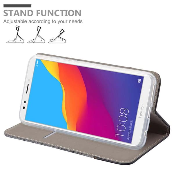 Honor 7C / Huawei Y7 2018 Suojakotelo Suojakuori Lompakkokotelo Matkapuhelinkotelo jossa magneettisuljenta, jalusta-toiminto ja korttitasku