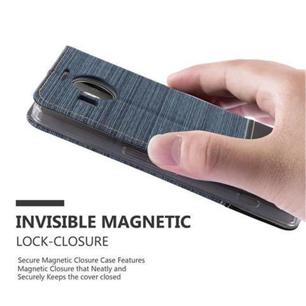 Deksel til Nokia Lumia 950 XL Lommebokdeksel med magnetisk lukking, stativfunksjon og kortlomme